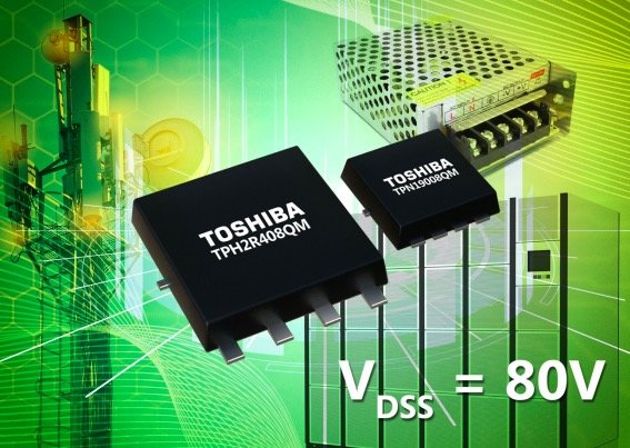 Toshiba stellt zwei neue 80V n-Kanal-Leistungs-MOSFETs vor